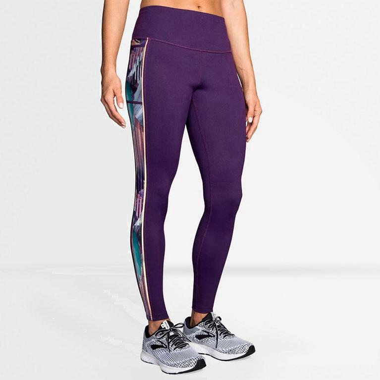 Brooks Greenlight Womens Running Leggings Ireland Purple (ZTME-62093)